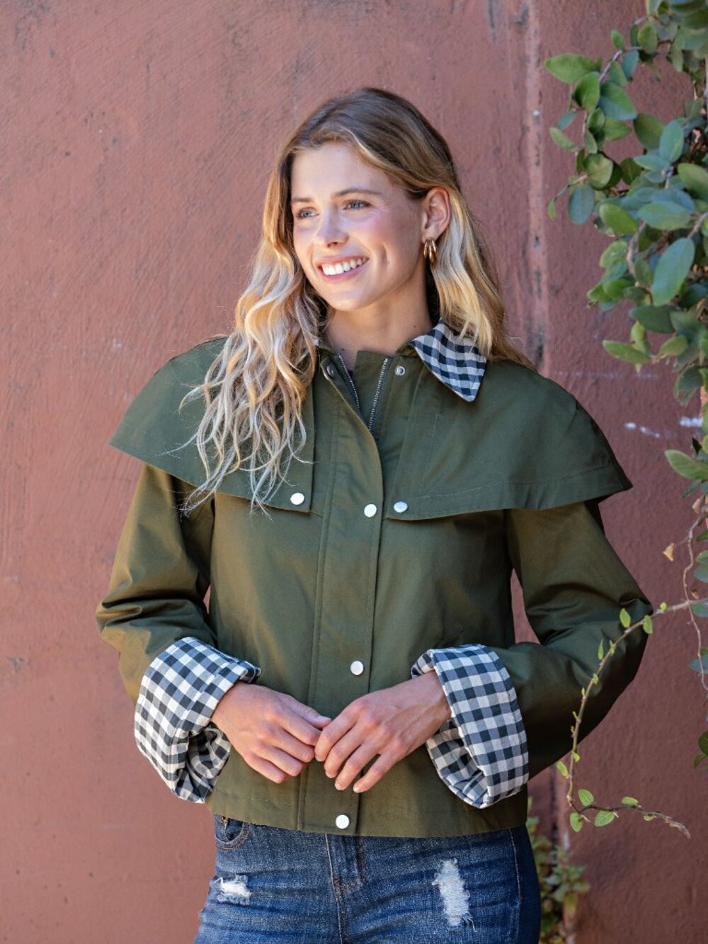 Gigio's Gingham Accented Jacket - Picture 2 of 8